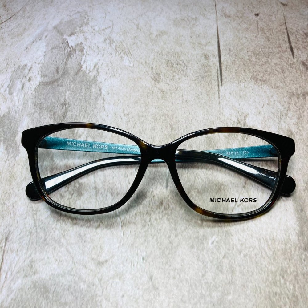 Michael Kors Rectangular Brown Eyeglasses Glasses Frames NWOT - Picture 11 of 11